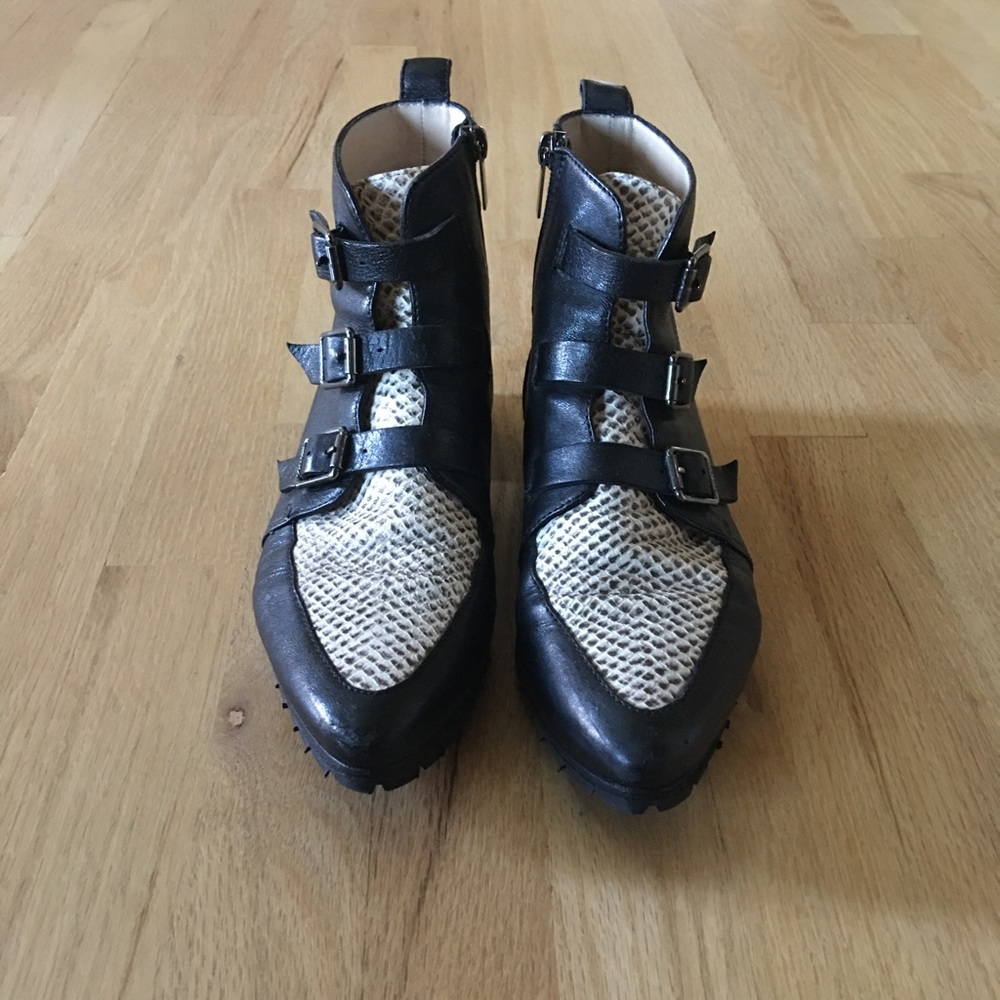COPY - Jimmy choo black w/snakeskin marlin boot